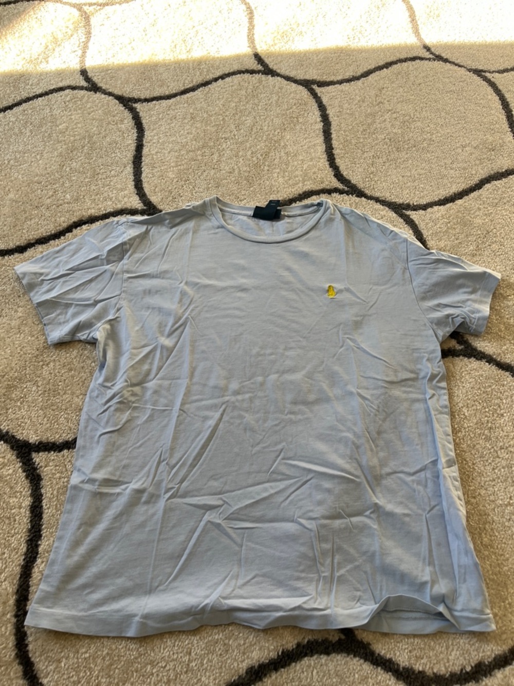 Polo by Ralph Lauren Light Blue Short Sleeve Tee with Yellow Pony Logo